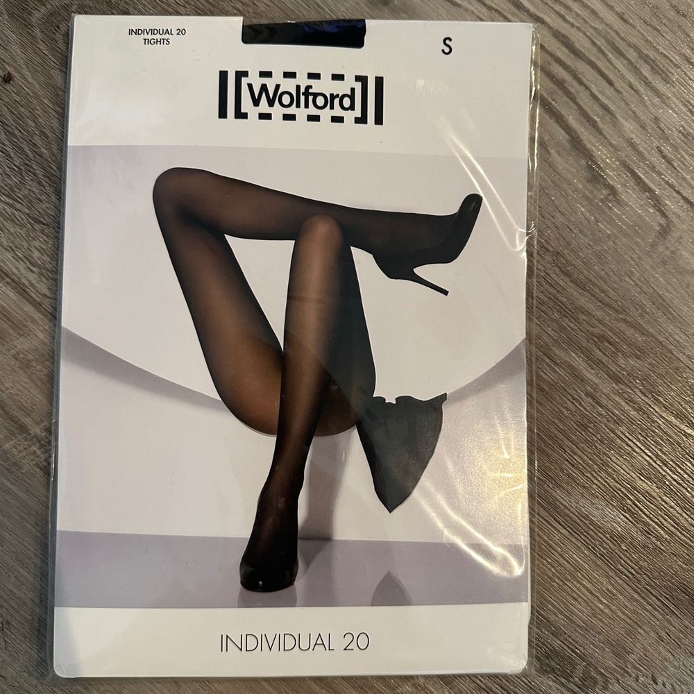 Wolford Individual 20 Tights Black Small Matte Transparent Hosiery 18267 New